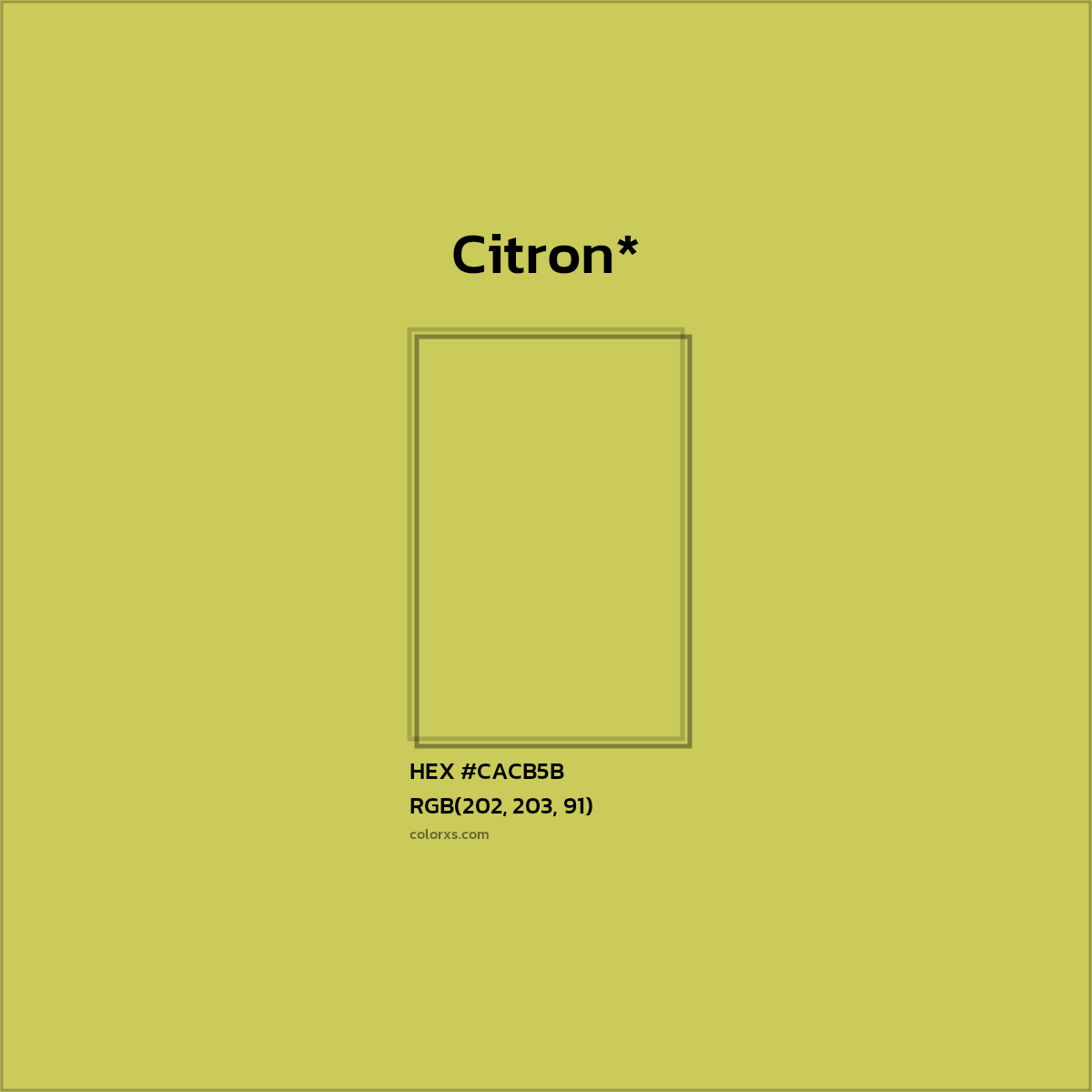 HEX #CACB5B Color Name, Color Code, Palettes, Similar Paints, Images