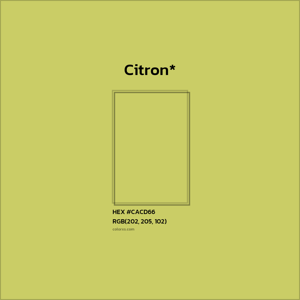 HEX #CACD66 Color Name, Color Code, Palettes, Similar Paints, Images