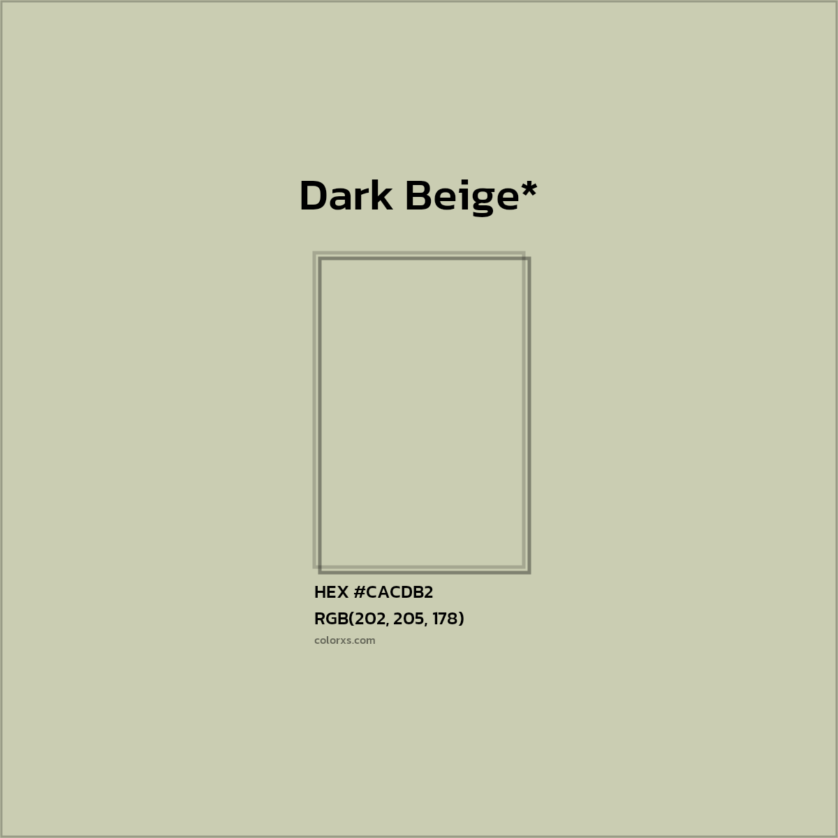 HEX #CACDB2 Color Name, Color Code, Palettes, Similar Paints, Images