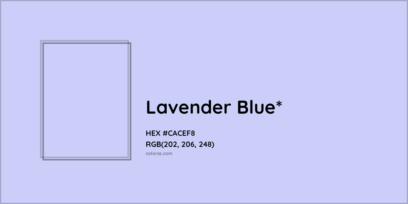 HEX #CACEF8 Color Name, Color Code, Palettes, Similar Paints, Images