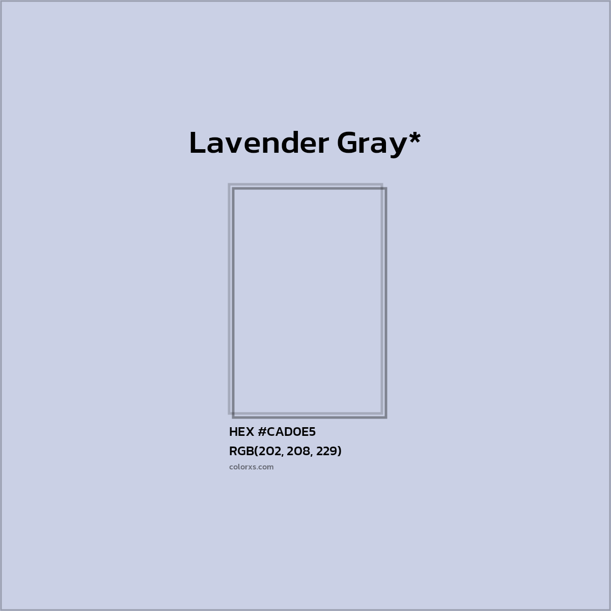 HEX #CAD0E5 Color Name, Color Code, Palettes, Similar Paints, Images
