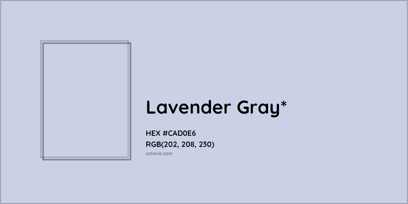 HEX #CAD0E6 Color Name, Color Code, Palettes, Similar Paints, Images
