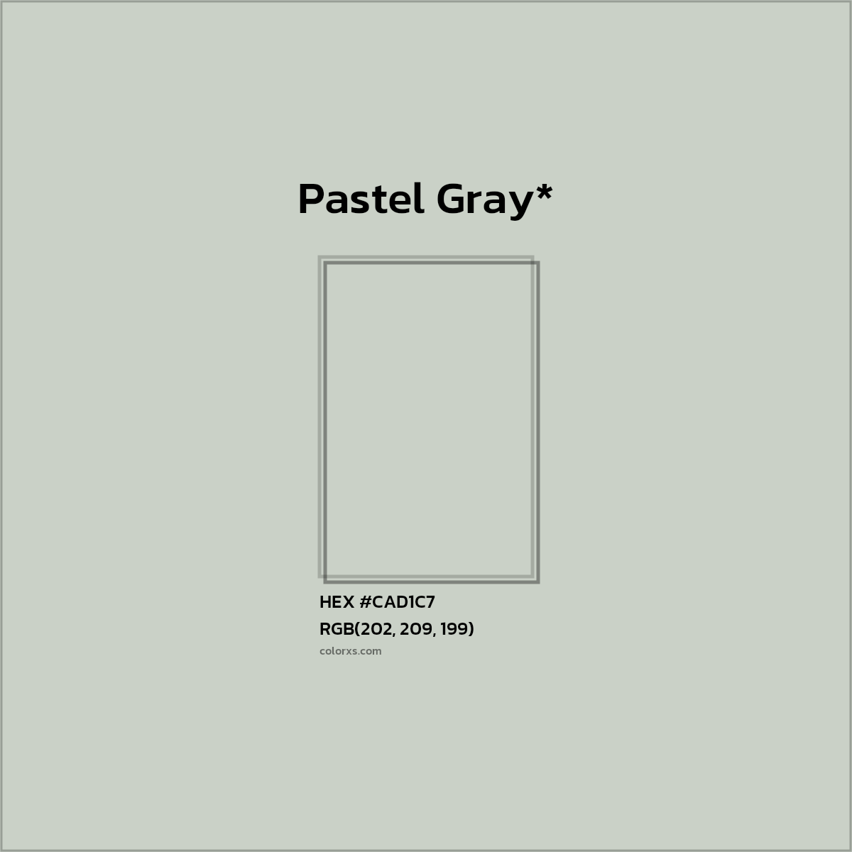 HEX #CAD1C7 Color Name, Color Code, Palettes, Similar Paints, Images