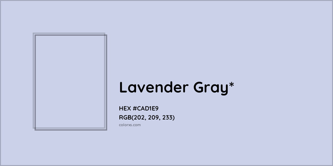 HEX #CAD1E9 Color Name, Color Code, Palettes, Similar Paints, Images