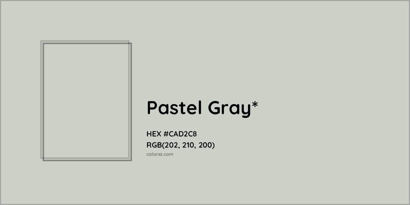 HEX #CAD2C8 Color Name, Color Code, Palettes, Similar Paints, Images