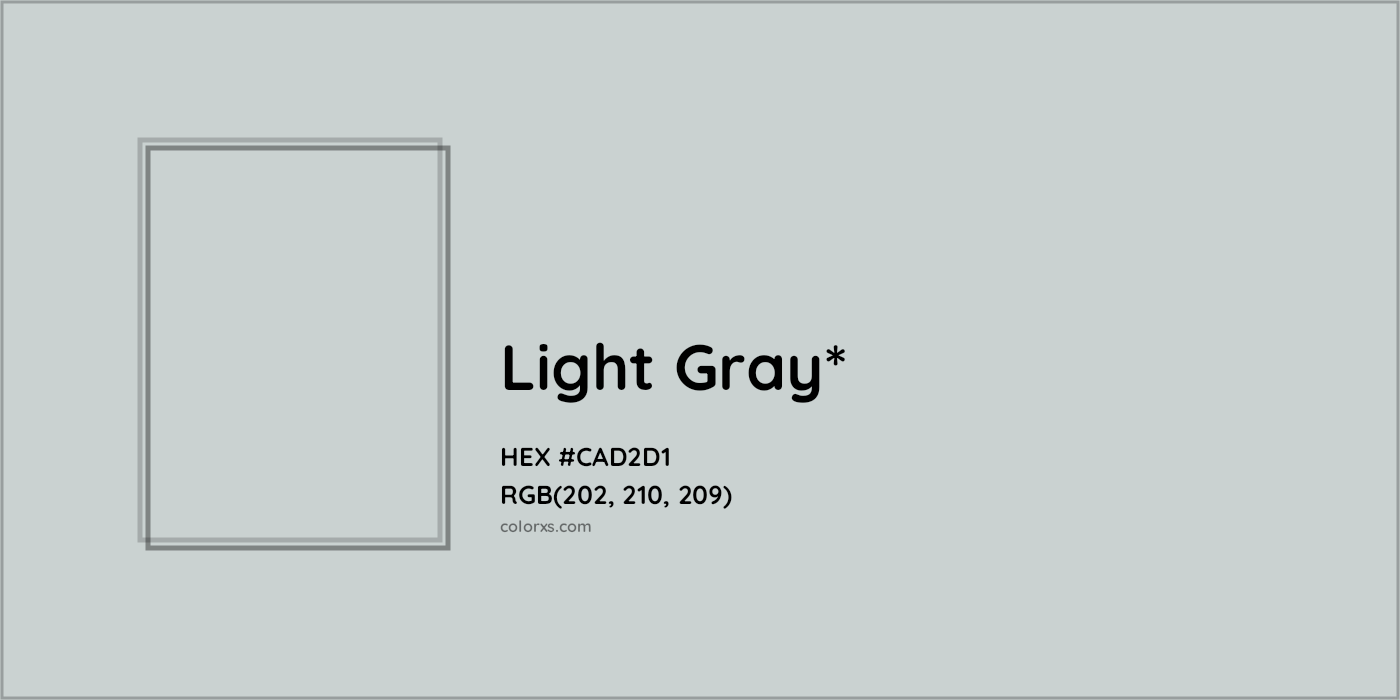 HEX #CAD2D1 Color Name, Color Code, Palettes, Similar Paints, Images