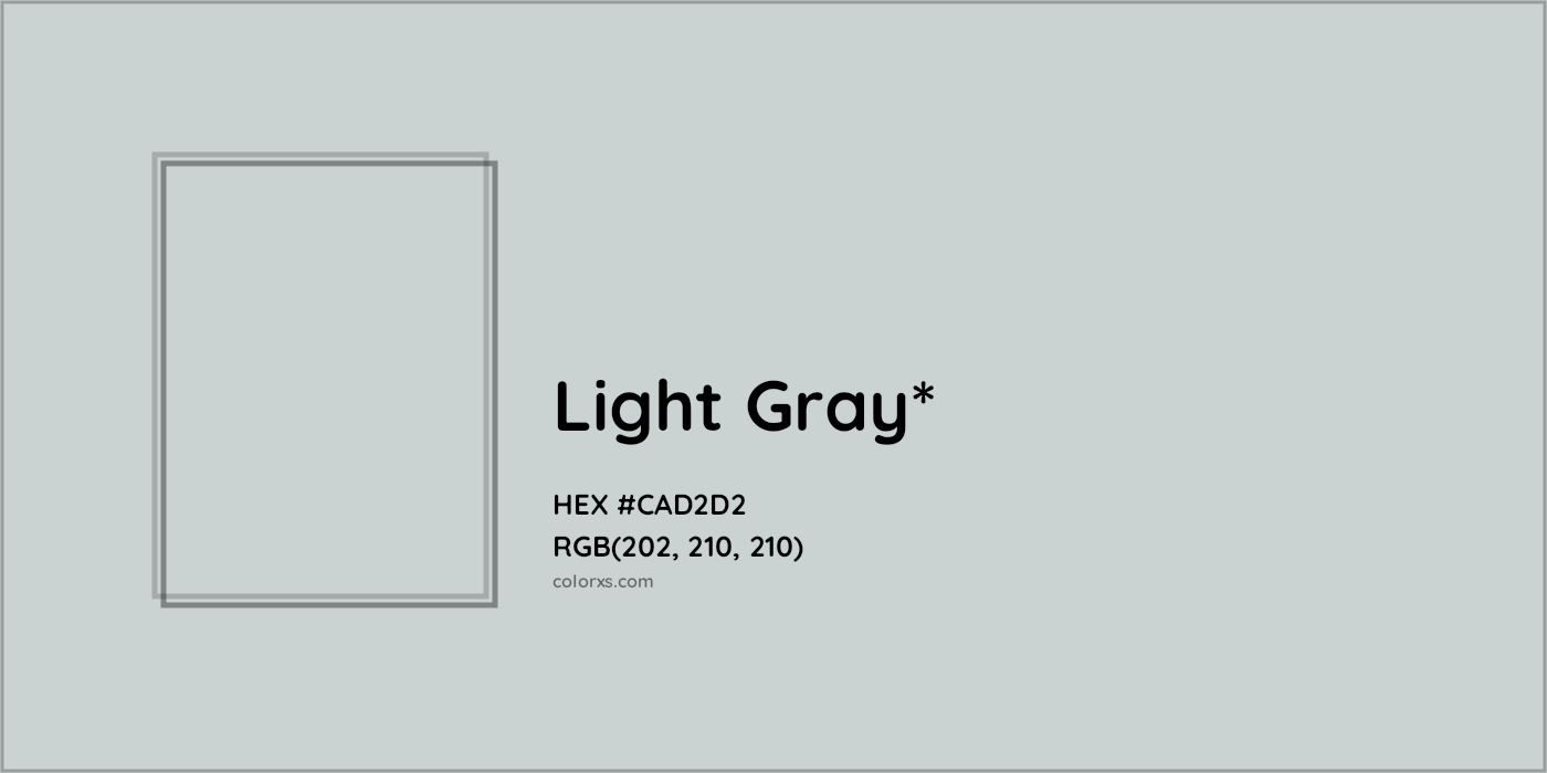 HEX #CAD2D2 Color Name, Color Code, Palettes, Similar Paints, Images