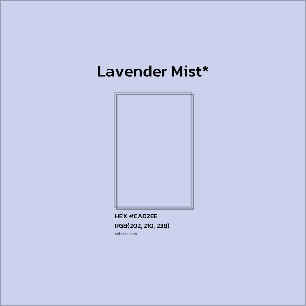 HEX #CAD2EE Color Name, Color Code, Palettes, Similar Paints, Images