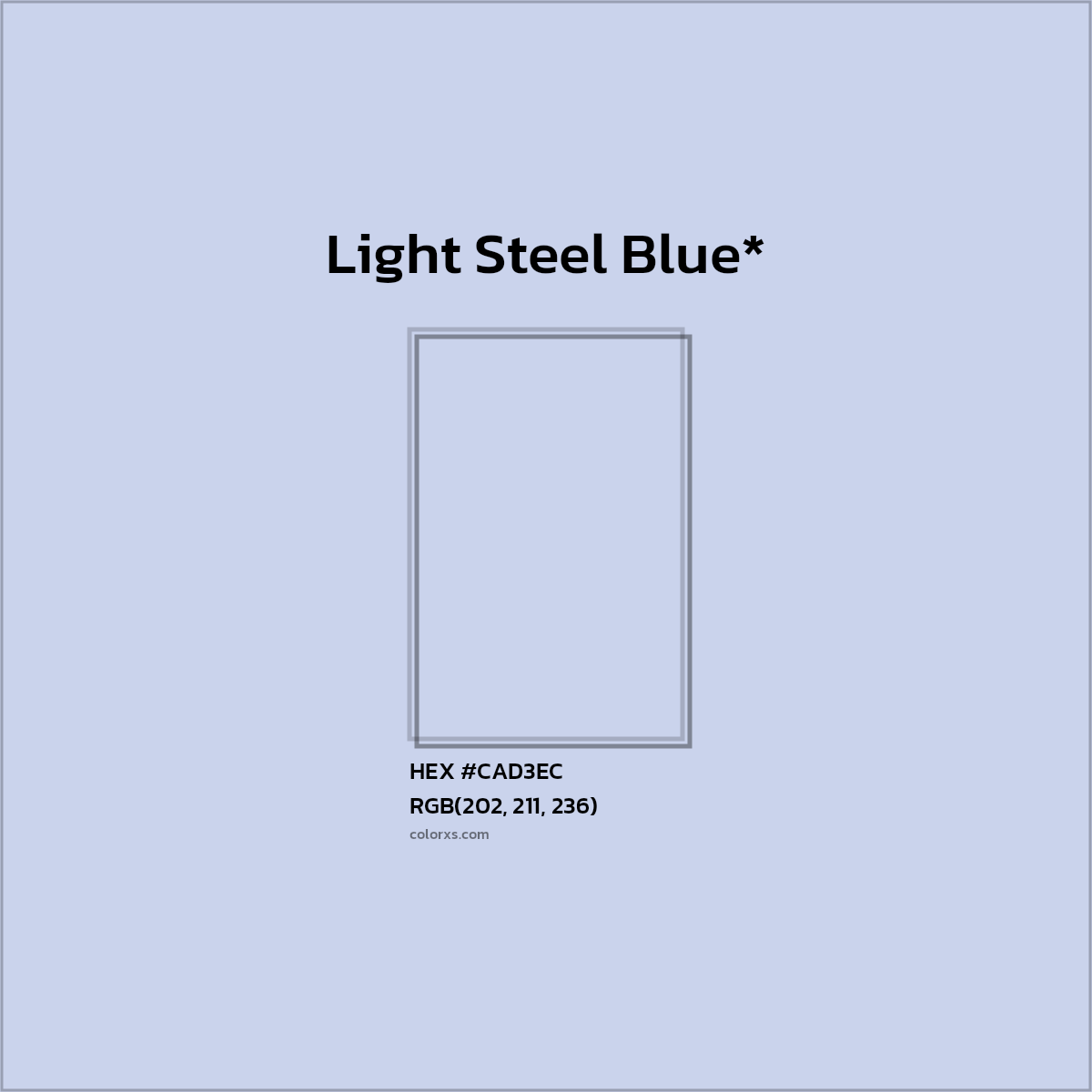 HEX #CAD3EC Color Name, Color Code, Palettes, Similar Paints, Images