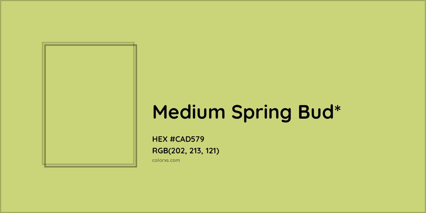 HEX #CAD579 Color Name, Color Code, Palettes, Similar Paints, Images