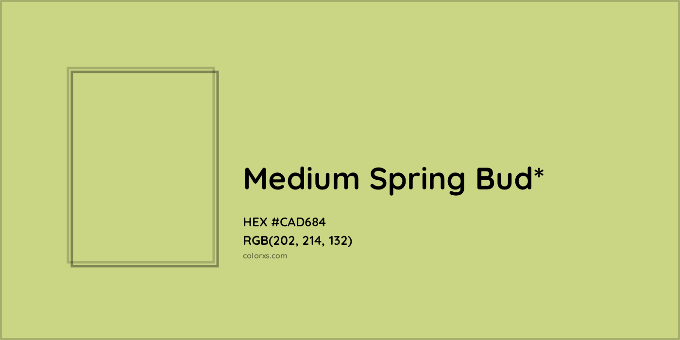 HEX #CAD684 Color Name, Color Code, Palettes, Similar Paints, Images