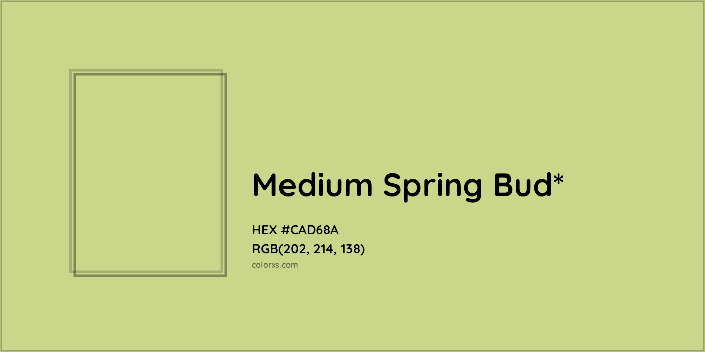 HEX #CAD68A Color Name, Color Code, Palettes, Similar Paints, Images