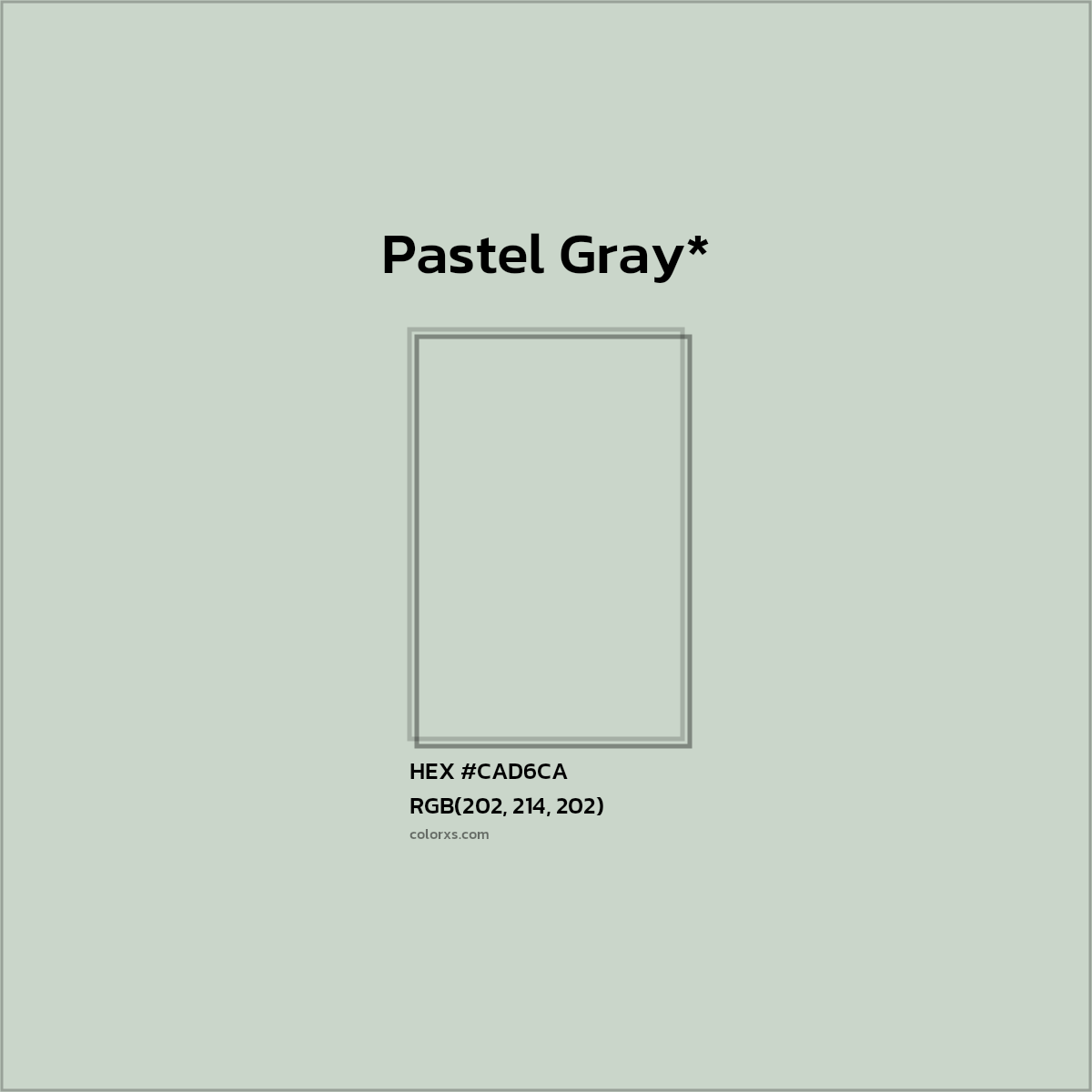HEX #CAD6CA Color Name, Color Code, Palettes, Similar Paints, Images