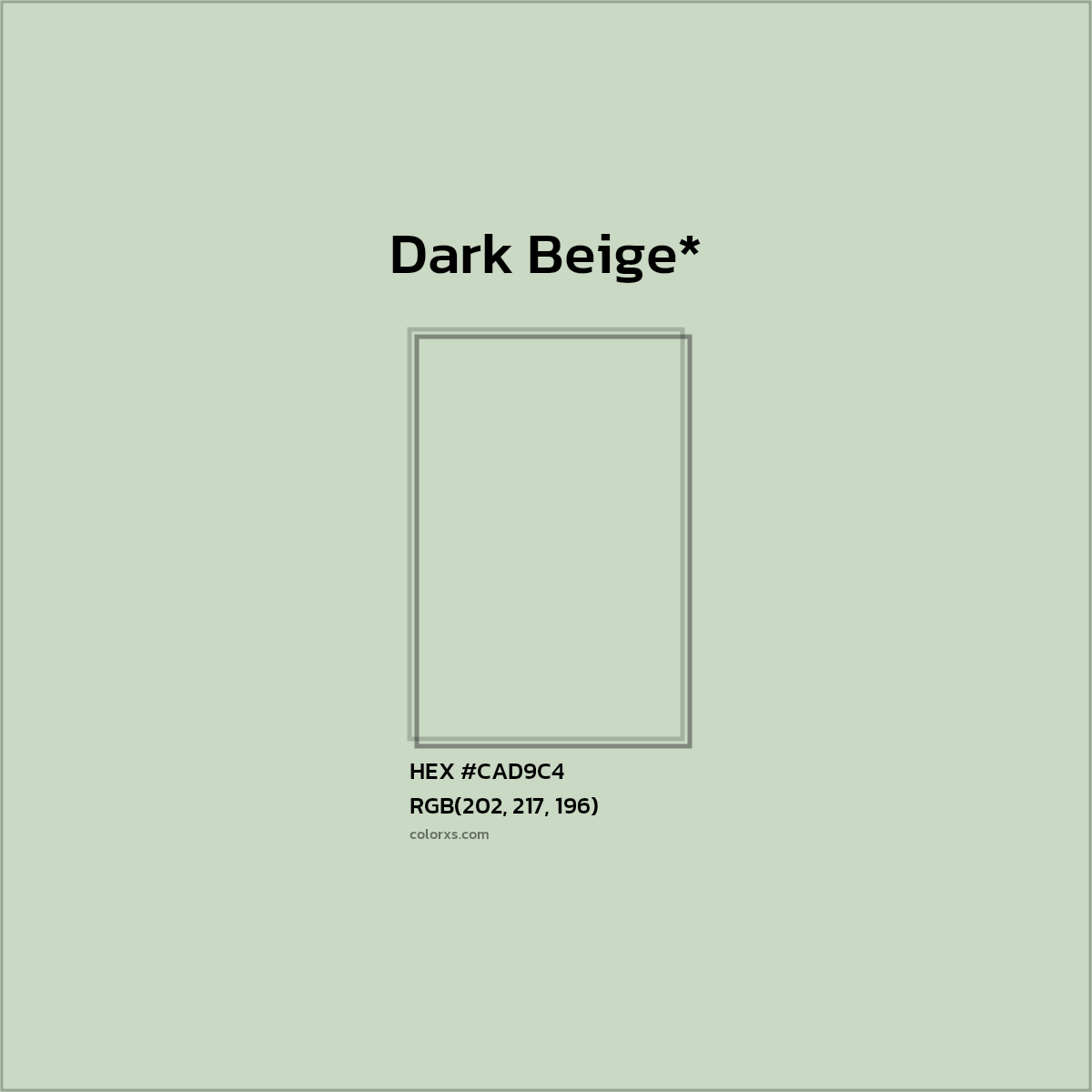 HEX #CAD9C4 Color Name, Color Code, Palettes, Similar Paints, Images