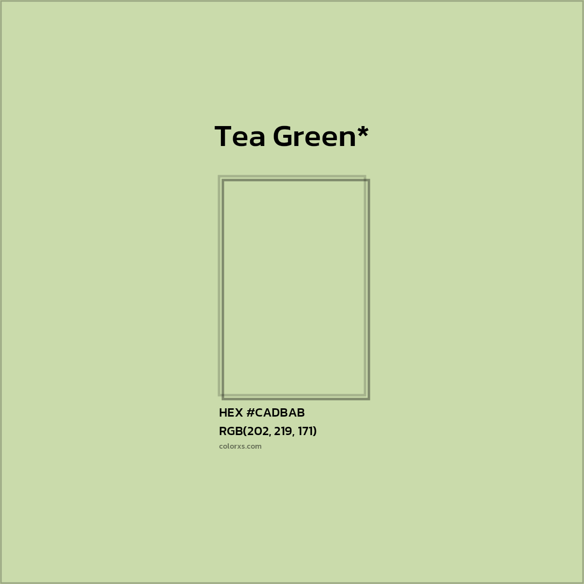 HEX #CADBAB Color Name, Color Code, Palettes, Similar Paints, Images