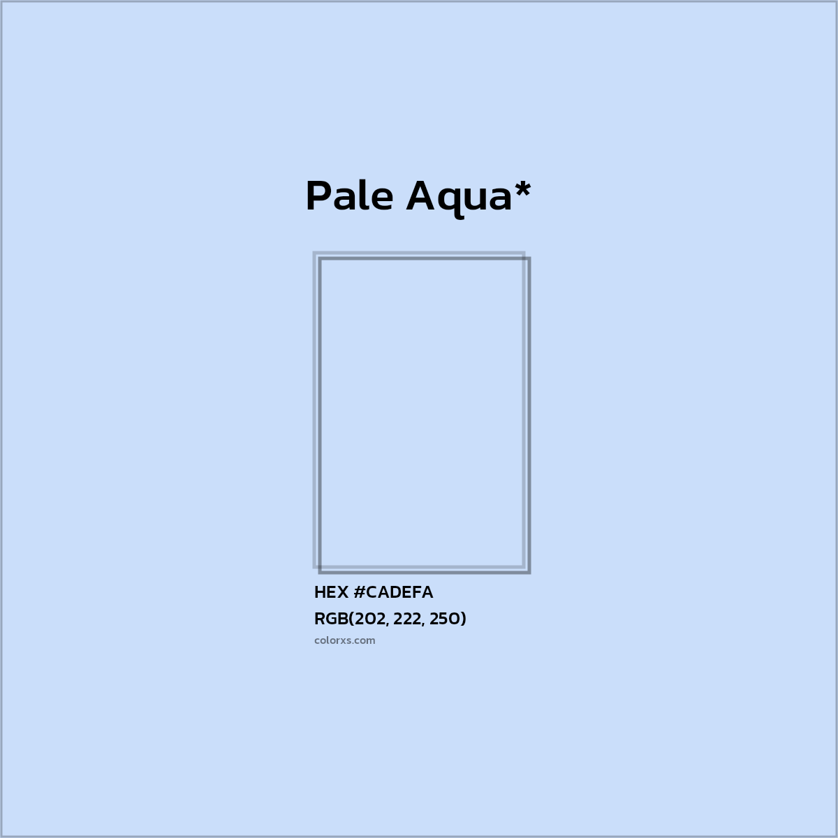 HEX #CADEFA Color Name, Color Code, Palettes, Similar Paints, Images
