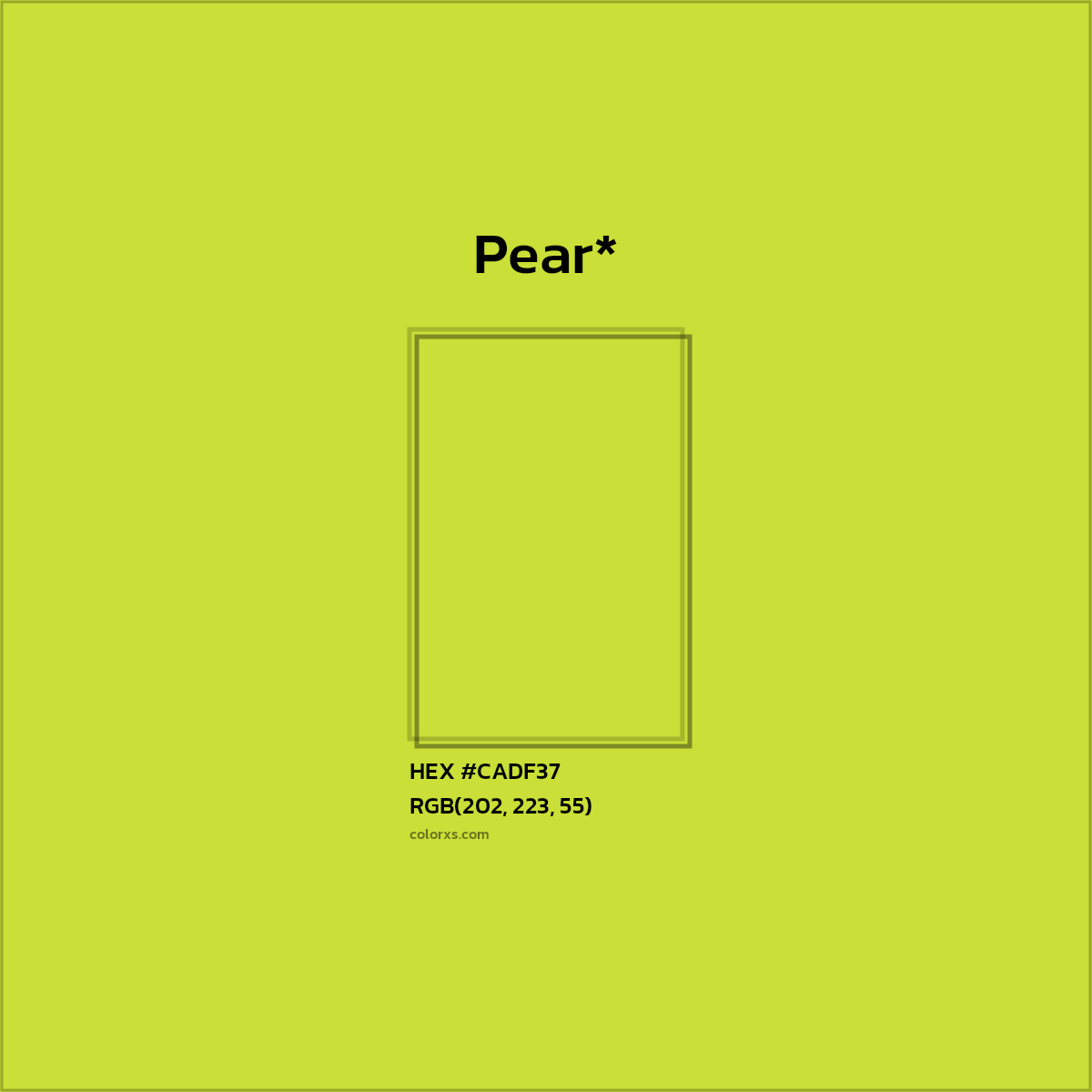 HEX #CADF37 Color Name, Color Code, Palettes, Similar Paints, Images