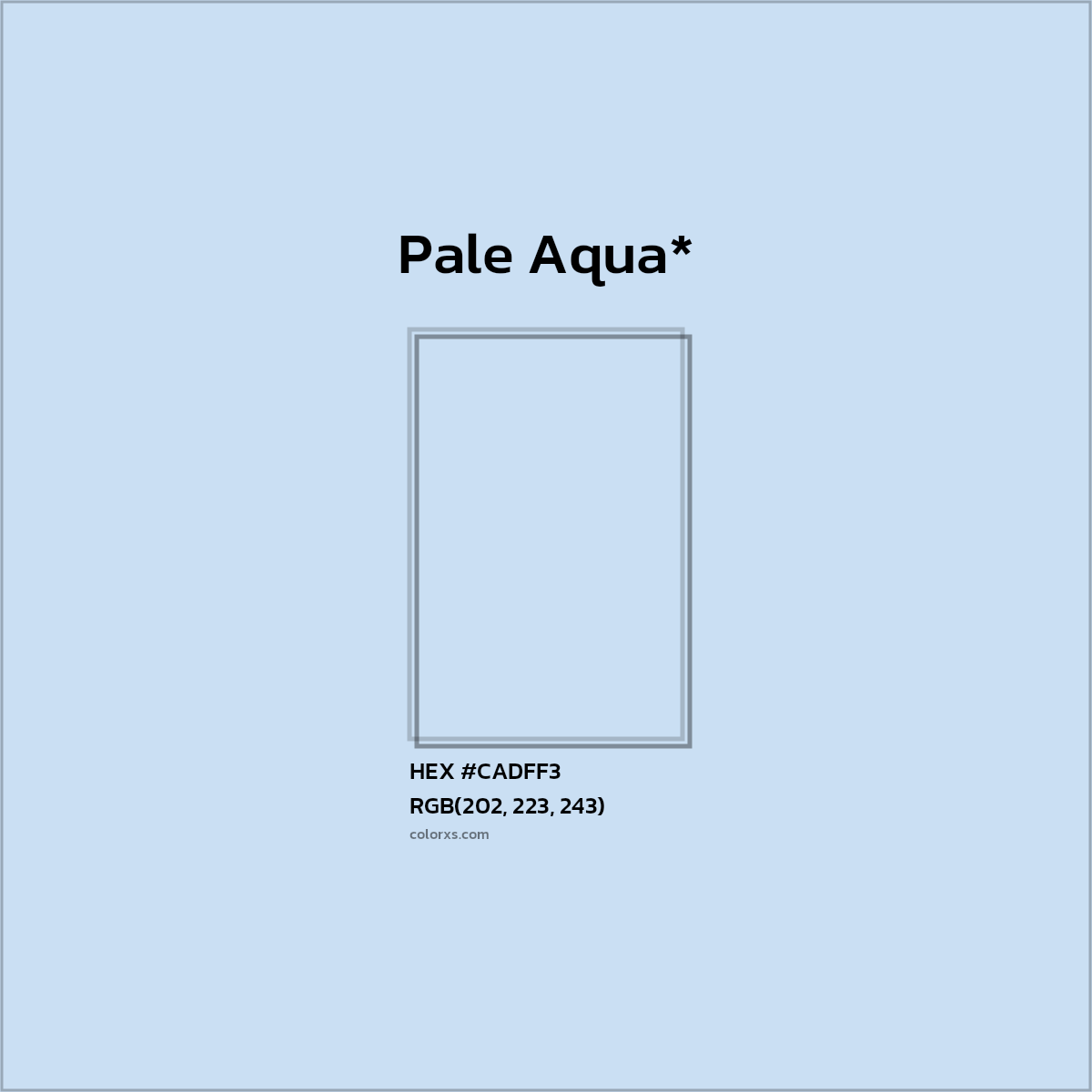 HEX #CADFF3 Color Name, Color Code, Palettes, Similar Paints, Images