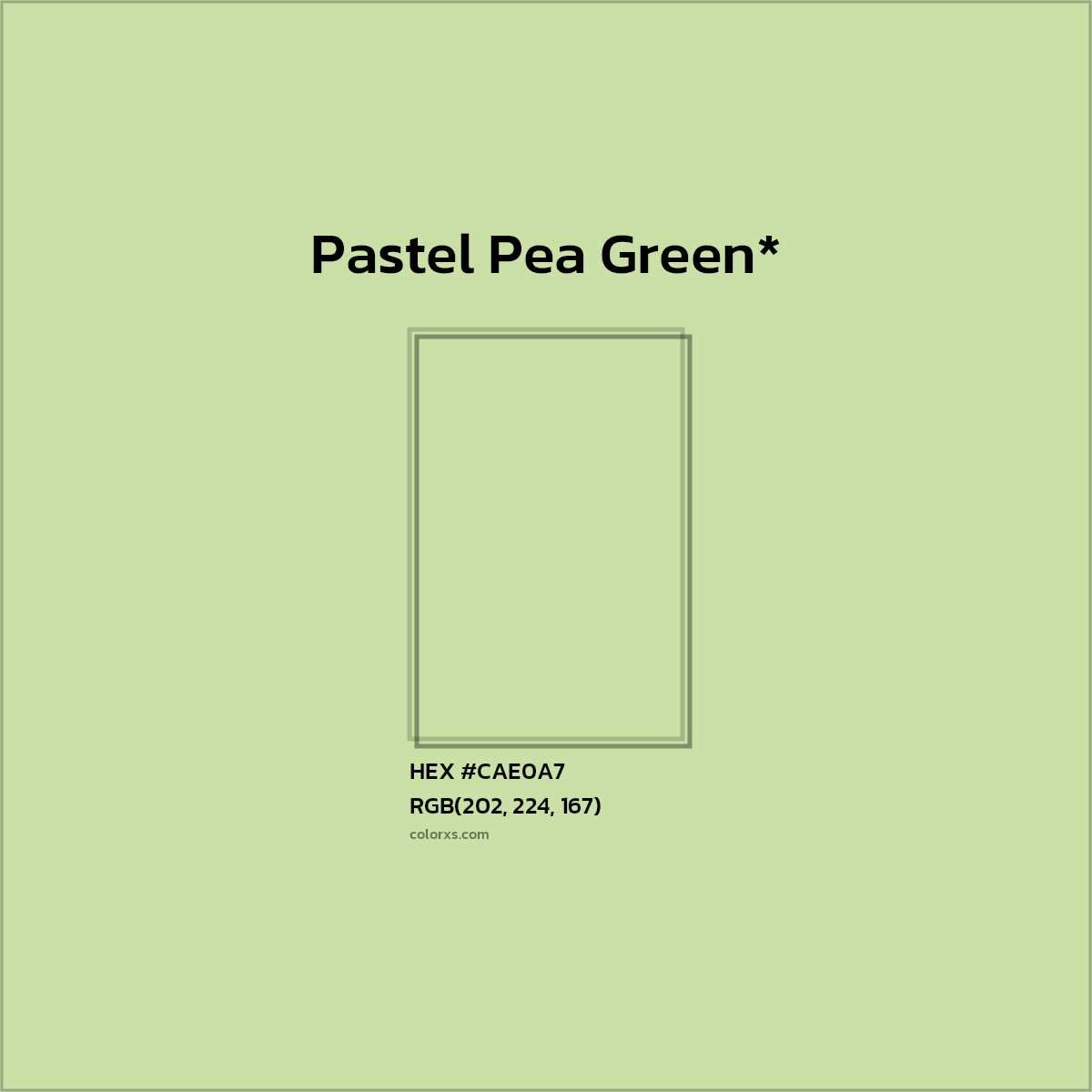 HEX #CAE0A7 Color Name, Color Code, Palettes, Similar Paints, Images