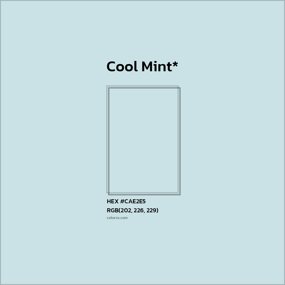 HEX #CAE2E5 Color Name, Color Code, Palettes, Similar Paints, Images