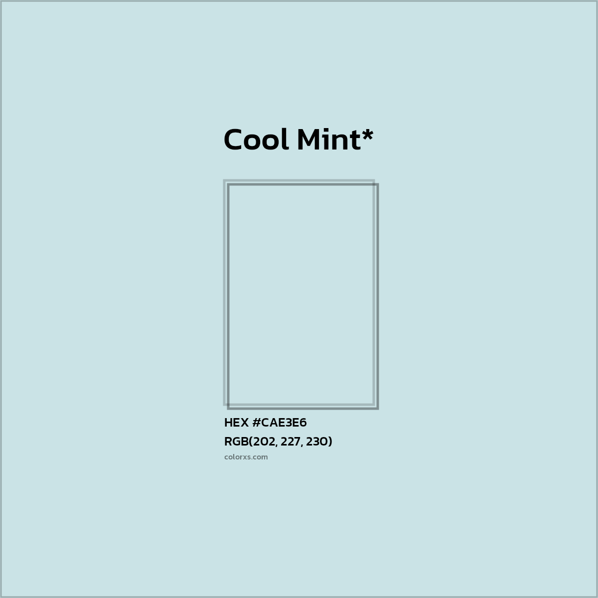 HEX #CAE3E6 Color Name, Color Code, Palettes, Similar Paints, Images