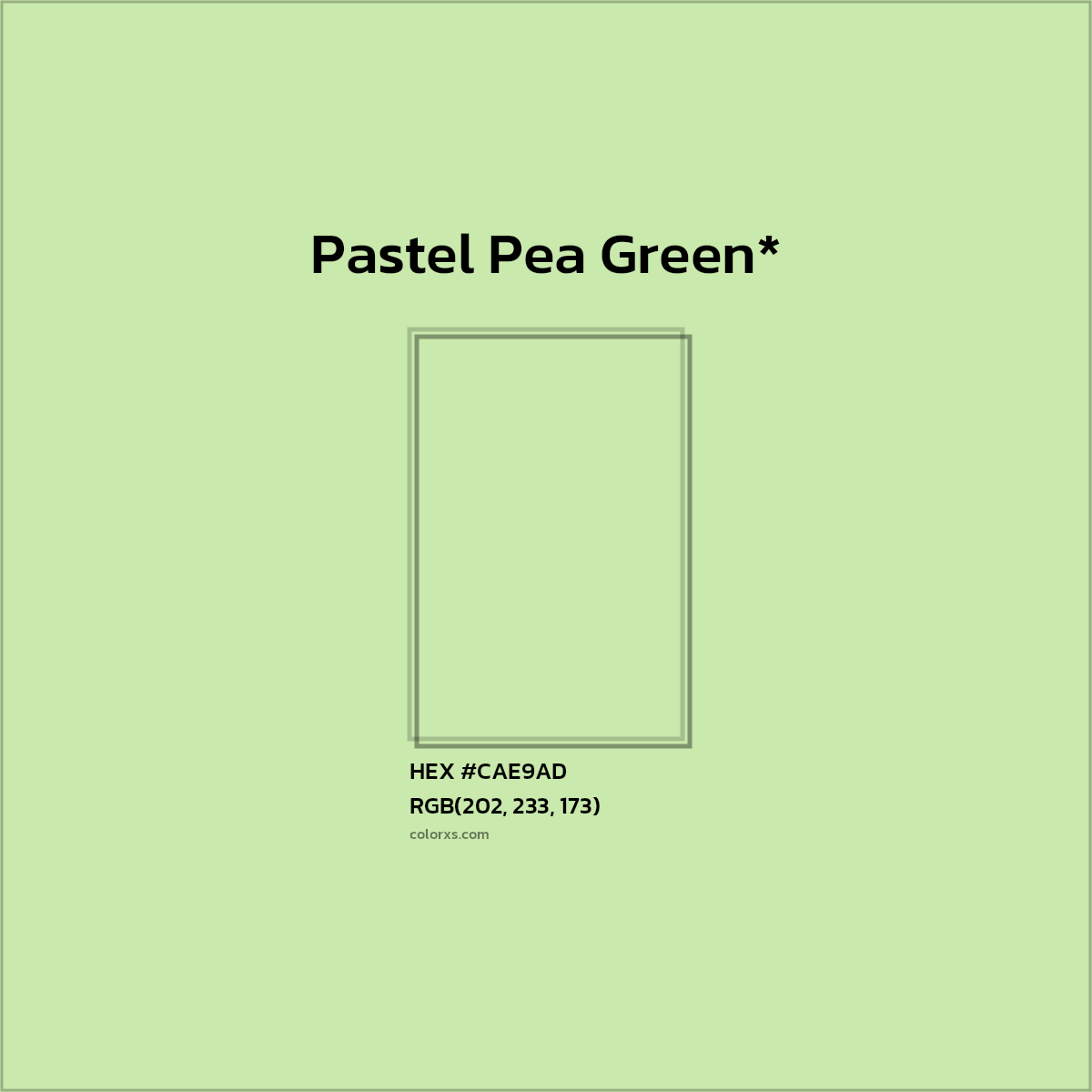 HEX #CAE9AD Color Name, Color Code, Palettes, Similar Paints, Images