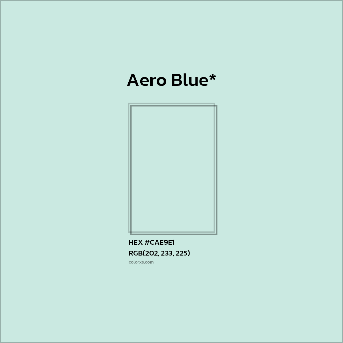 HEX #CAE9E1 Color Name, Color Code, Palettes, Similar Paints, Images