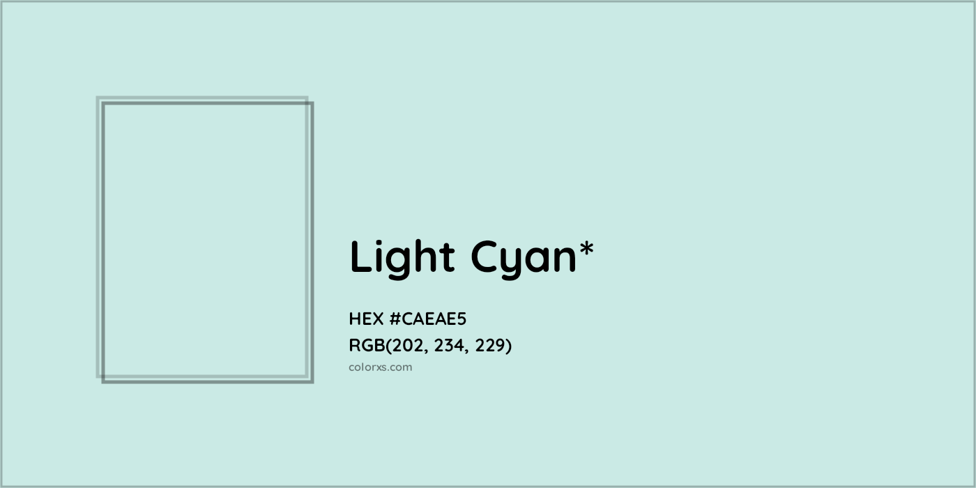 HEX #CAEAE5 Color Name, Color Code, Palettes, Similar Paints, Images