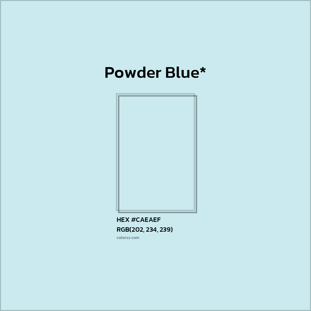 HEX #CAEAEF Color Name, Color Code, Palettes, Similar Paints, Images