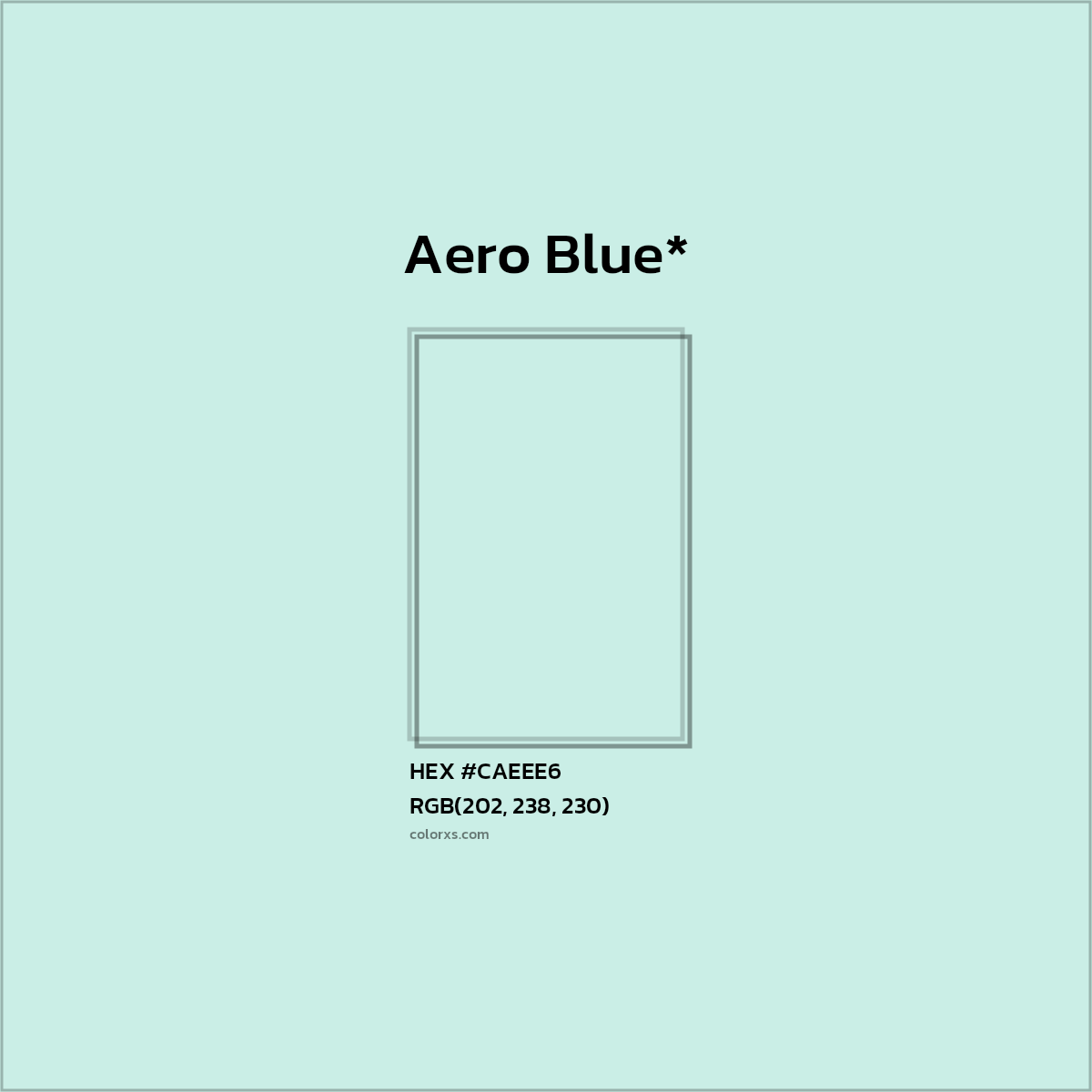 HEX #CAEEE6 Color Name, Color Code, Palettes, Similar Paints, Images