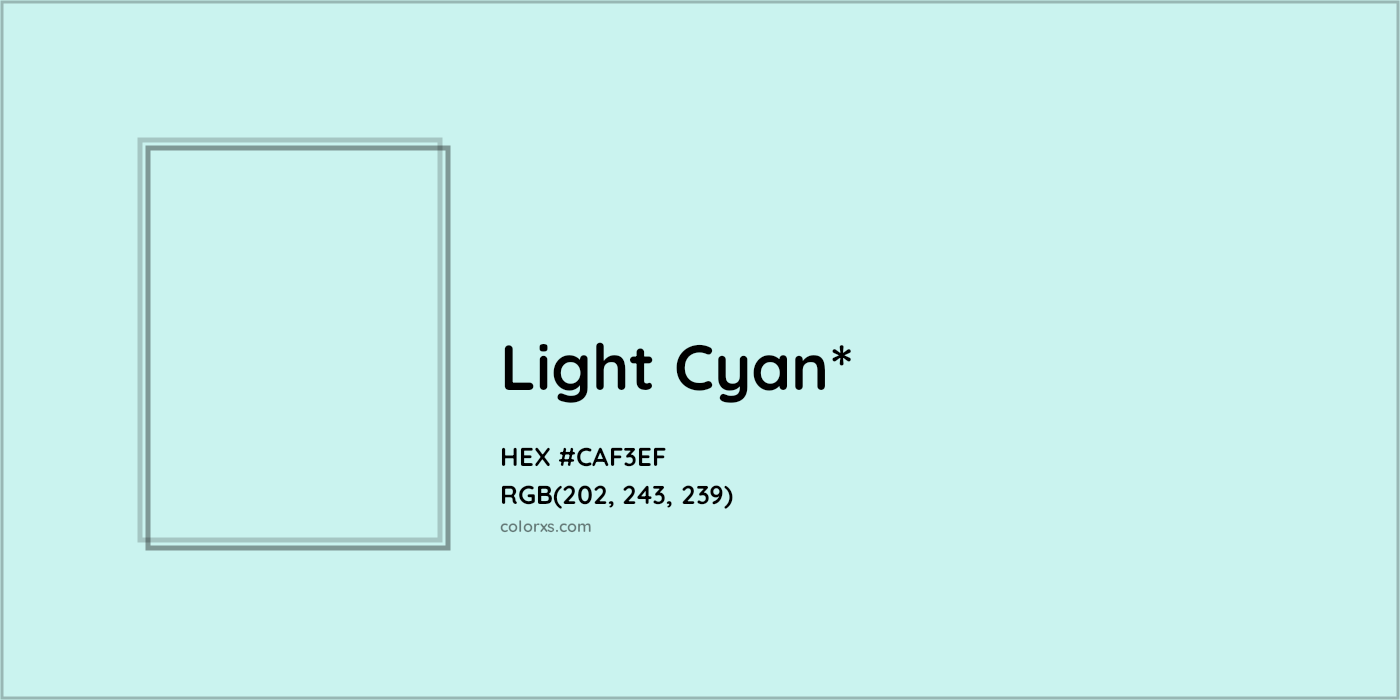 HEX #CAF3EF Color Name, Color Code, Palettes, Similar Paints, Images