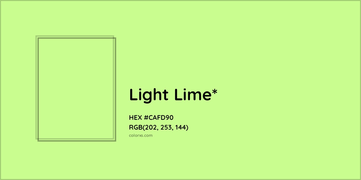 HEX #CAFD90 Color Name, Color Code, Palettes, Similar Paints, Images