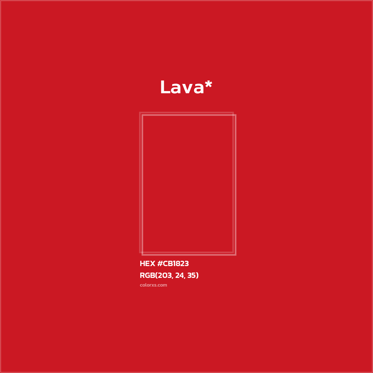 HEX #CB1823 Color Name, Color Code, Palettes, Similar Paints, Images