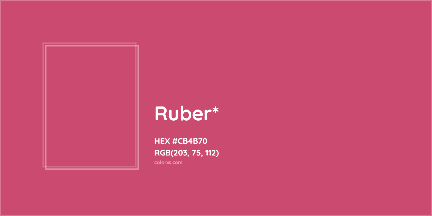 HEX #CB4B70 Color Name, Color Code, Palettes, Similar Paints, Images