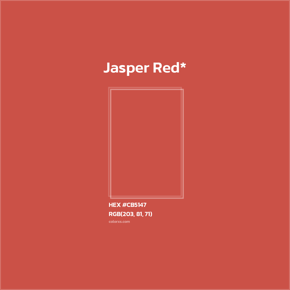 HEX #CB5147 Color Name, Color Code, Palettes, Similar Paints, Images