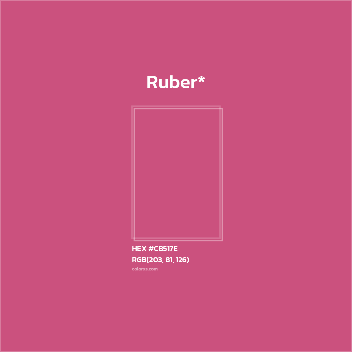 HEX #CB517E Color Name, Color Code, Palettes, Similar Paints, Images