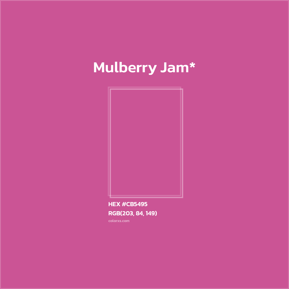 HEX #CB5495 Color Name, Color Code, Palettes, Similar Paints, Images