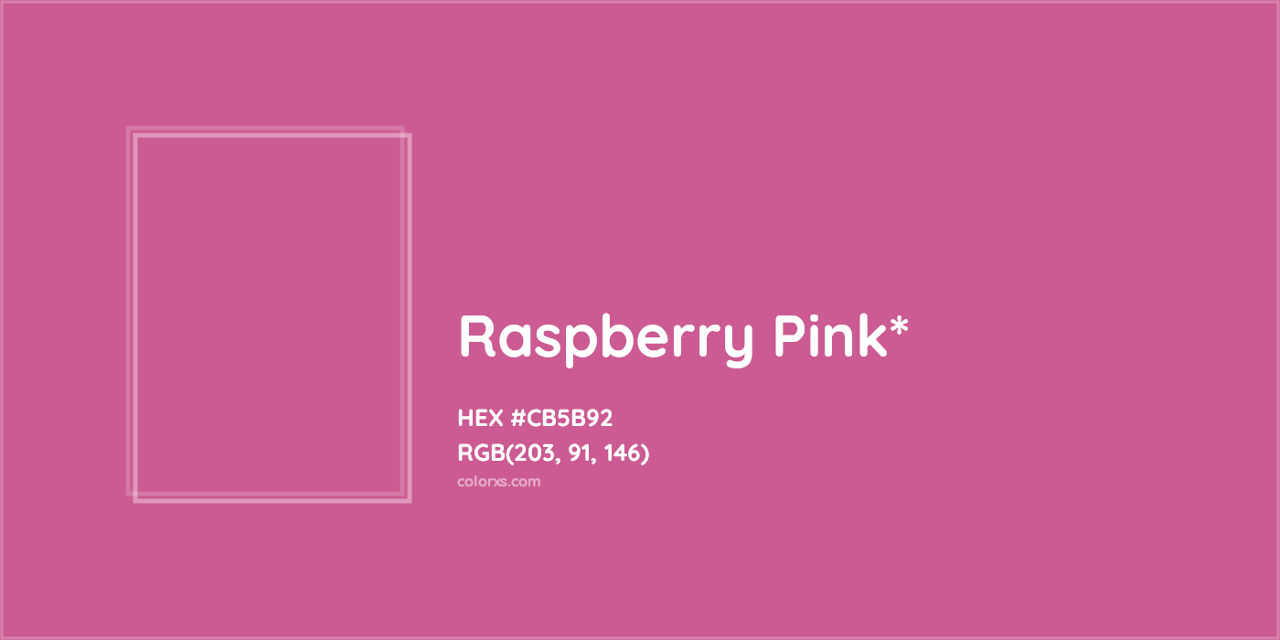 HEX #CB5B92 Color Name, Color Code, Palettes, Similar Paints, Images