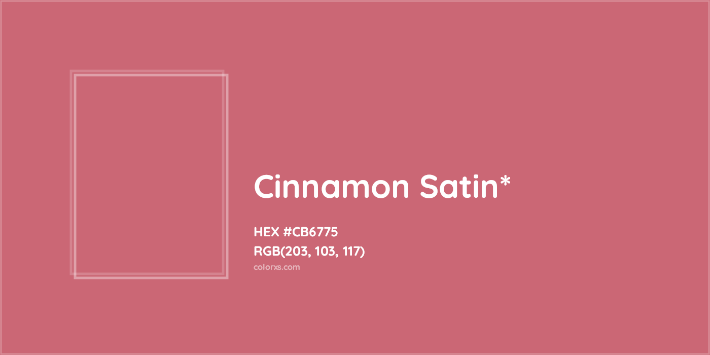 HEX #CB6775 Color Name, Color Code, Palettes, Similar Paints, Images