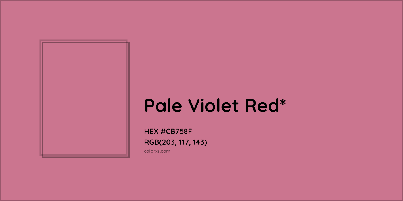 HEX #CB758F Color Name, Color Code, Palettes, Similar Paints, Images