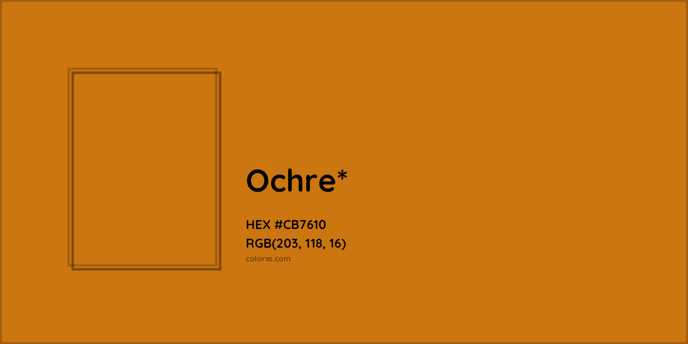 HEX #CB7610 Color Name, Color Code, Palettes, Similar Paints, Images