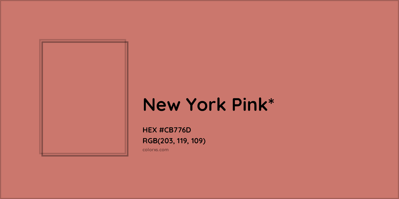 HEX #CB776D Color Name, Color Code, Palettes, Similar Paints, Images