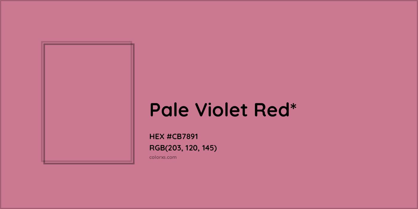 HEX #CB7891 Color Name, Color Code, Palettes, Similar Paints, Images