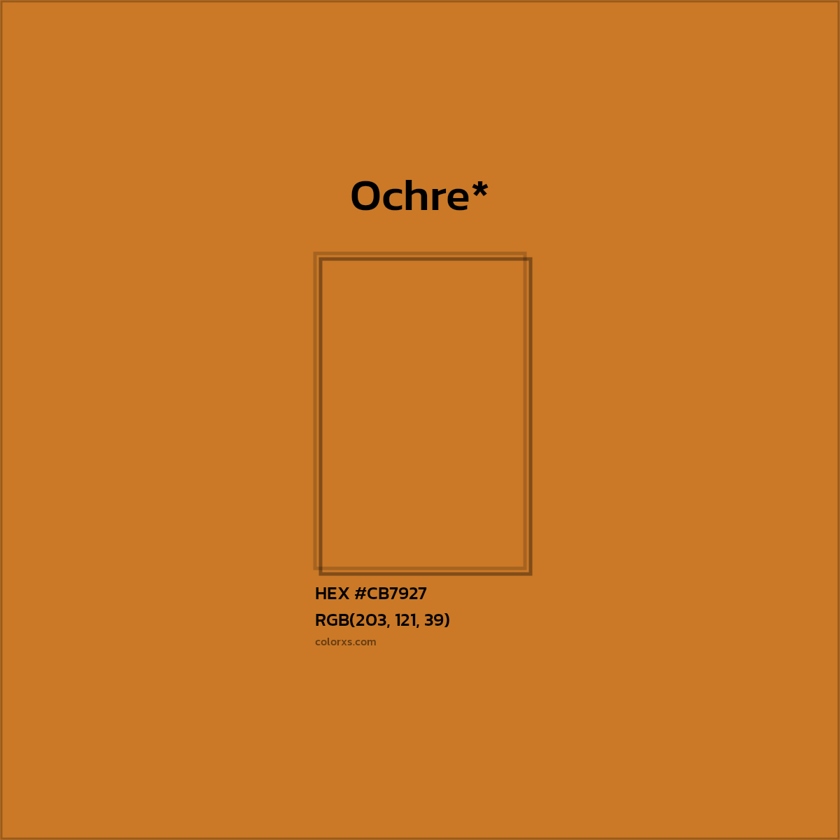 HEX #CB7927 Color Name, Color Code, Palettes, Similar Paints, Images