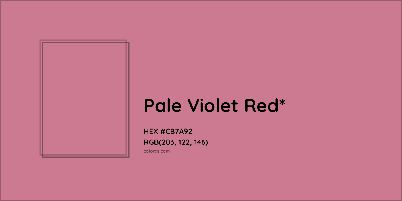 HEX #CB7A92 Color Name, Color Code, Palettes, Similar Paints, Images