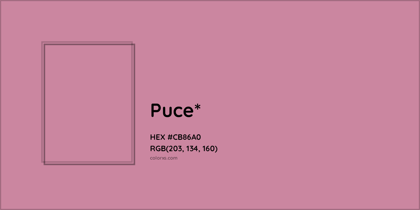 HEX #CB86A0 Color Name, Color Code, Palettes, Similar Paints, Images
