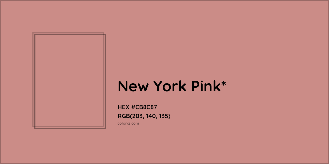 HEX #CB8C87 Color Name, Color Code, Palettes, Similar Paints, Images