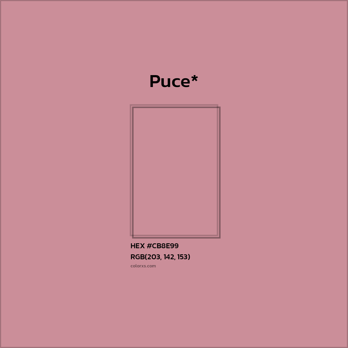 HEX #CB8E99 Color Name, Color Code, Palettes, Similar Paints, Images