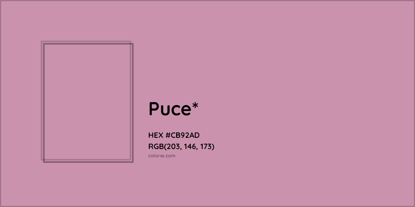 HEX #CB92AD Color Name, Color Code, Palettes, Similar Paints, Images