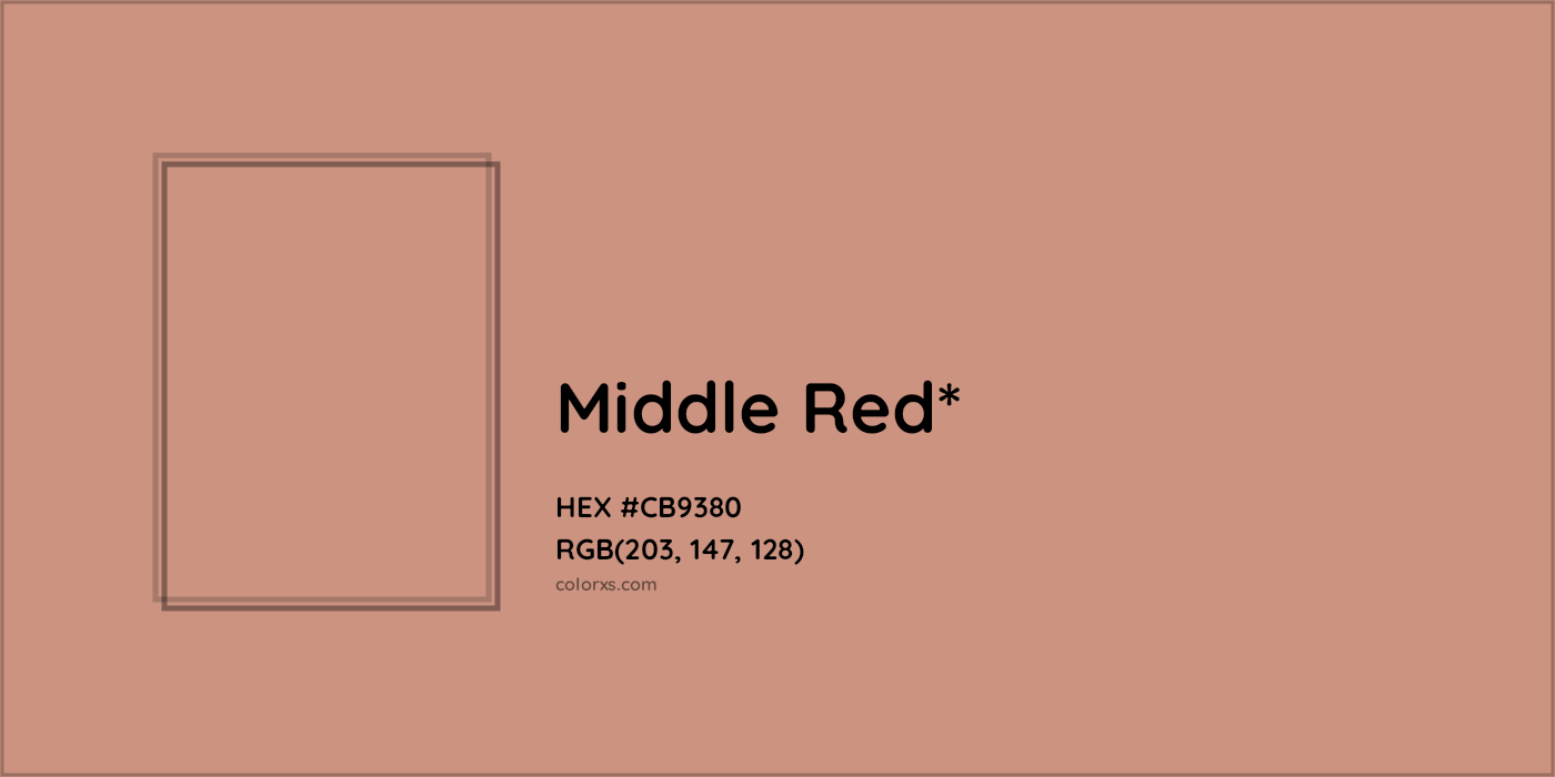HEX #CB9380 Color Name, Color Code, Palettes, Similar Paints, Images